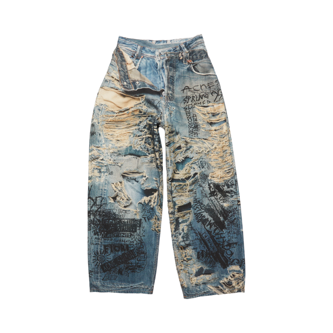 아크네 스튜디오 슈퍼 배기 핏 진 2023 미드 블루(Acne Studios Super Baggy Fit Jeans 2023 Mid Blue)