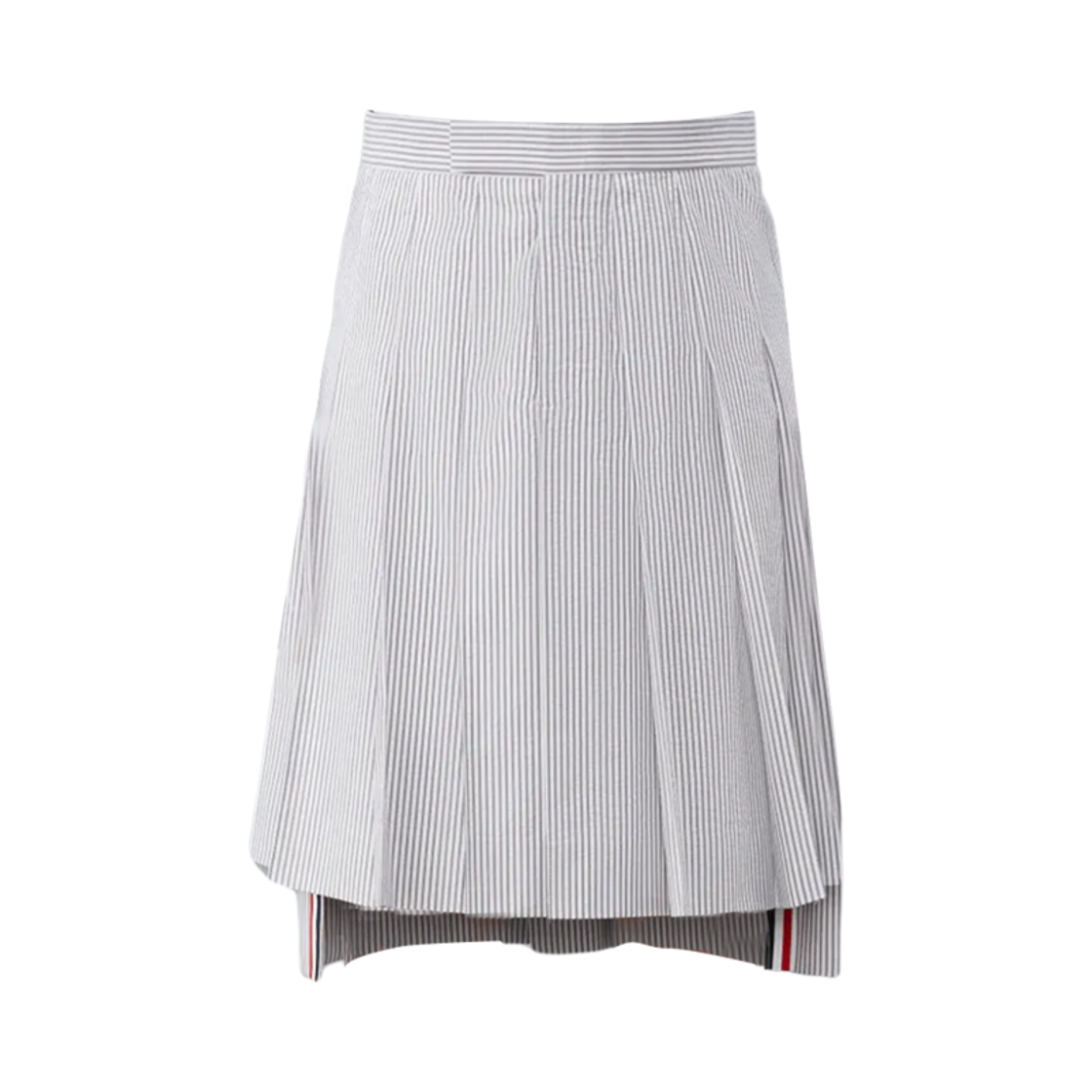 톰브라운 시어서커 클래식 플리츠 스커트 미디움 그레이(Thom Browne Seersucker Classic Pleated Skirt Medium Grey) - 1