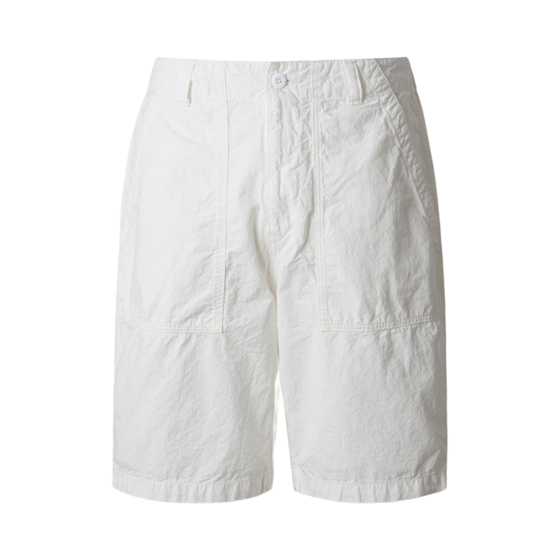 시리즈 면 헴프 페그 탑 베이커 쇼츠 화이트(Series Cotton Hemp Peg Top Baker Shorts White) - 1