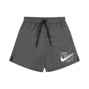 Nike Logo Solid 5 Inch Swim Shorts Grey