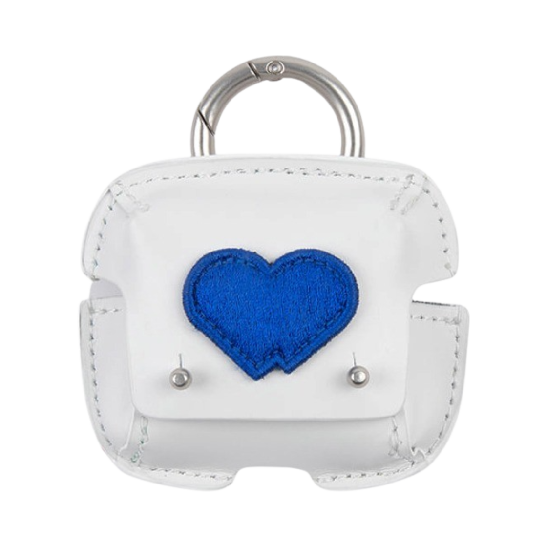 아더에러 트윈 하트 에어팟 레더 케이스 화이트(Ader Error Twin Heart AirPods Leather Case White)