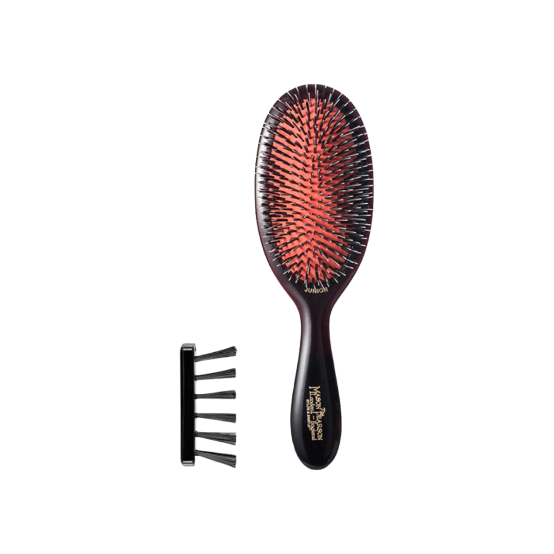 - Mason Pearson Junior Bristle Nylon Hairbrush BN3 Dark Ruby