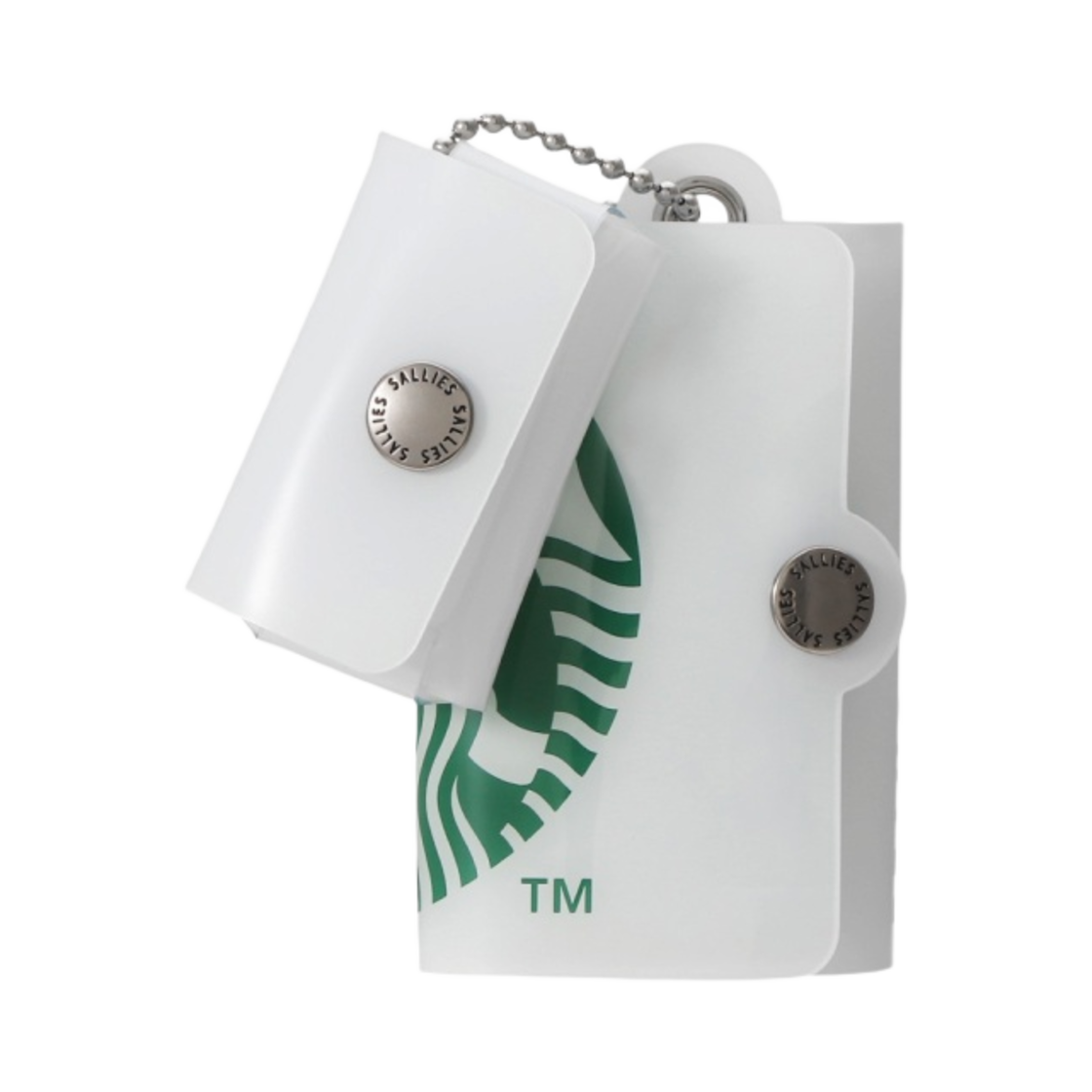 스타벅스 x 빔즈 x 샐리즈 포켓 팔 미니멀 지갑 화이트(Starbucks x Beams x Sallies Pocketpal Minimal Wallet White)