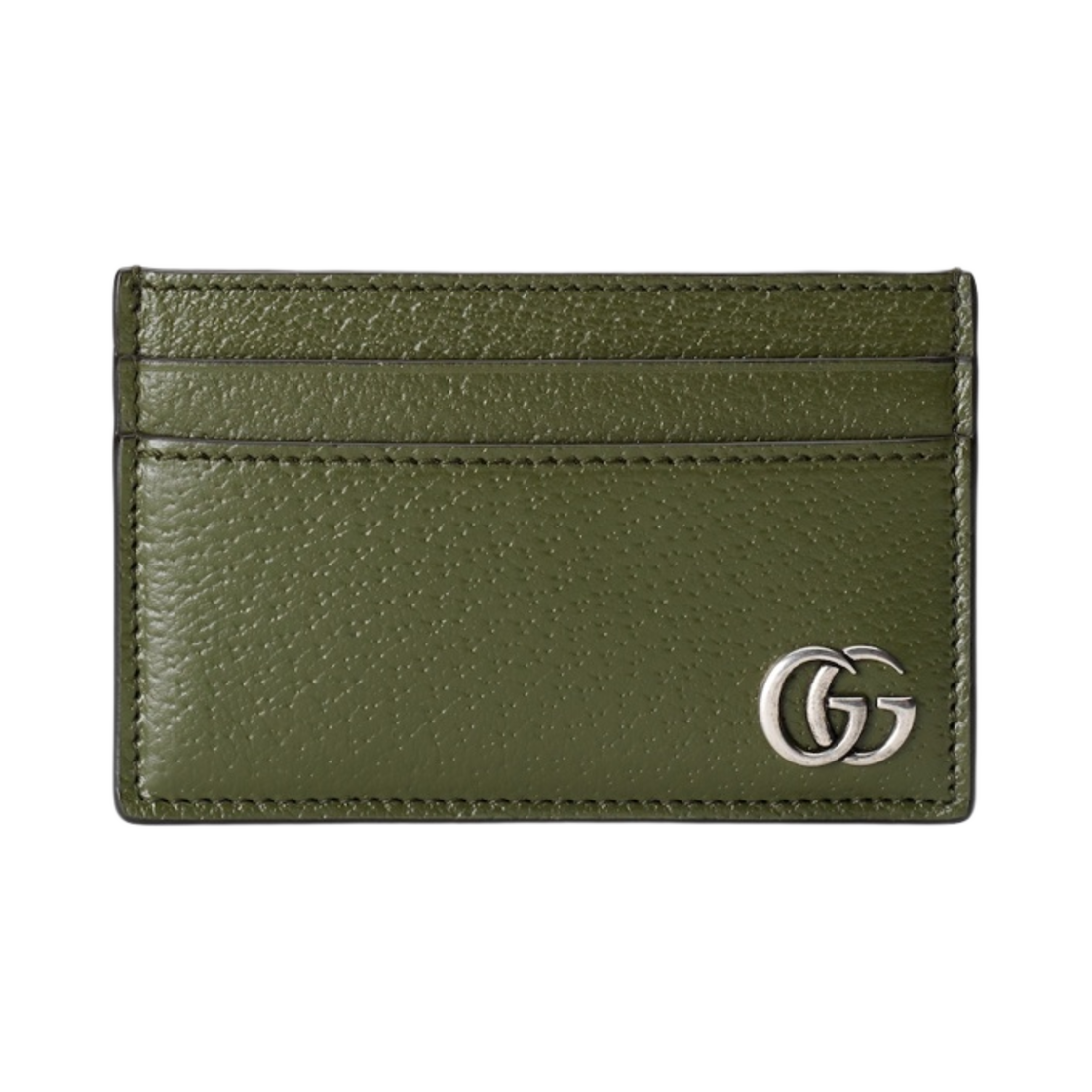 구찌 GG 마몽 카드 케이스 포레스트 그린 레더(Gucci GG Marmont Card Case Forest Green Leather) - 1