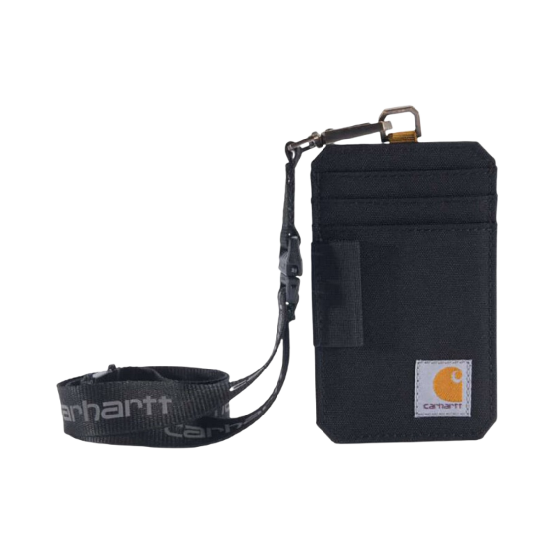 B0000247-00199 Carhartt Nylon Duck ID Holder & Lanyard Black
