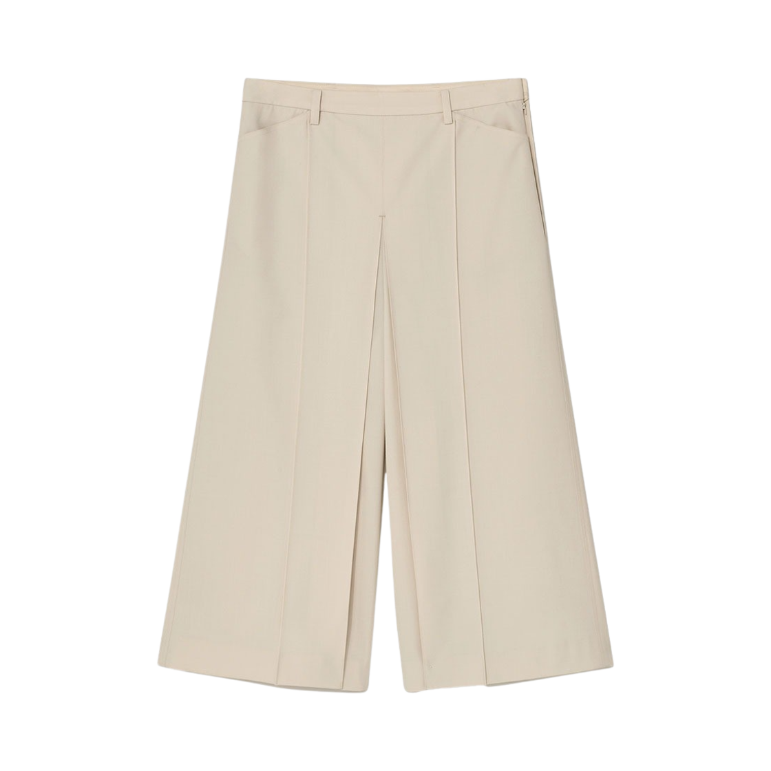 P0000EES Kindersalmon Women Passe Pleats Trouser Ivory