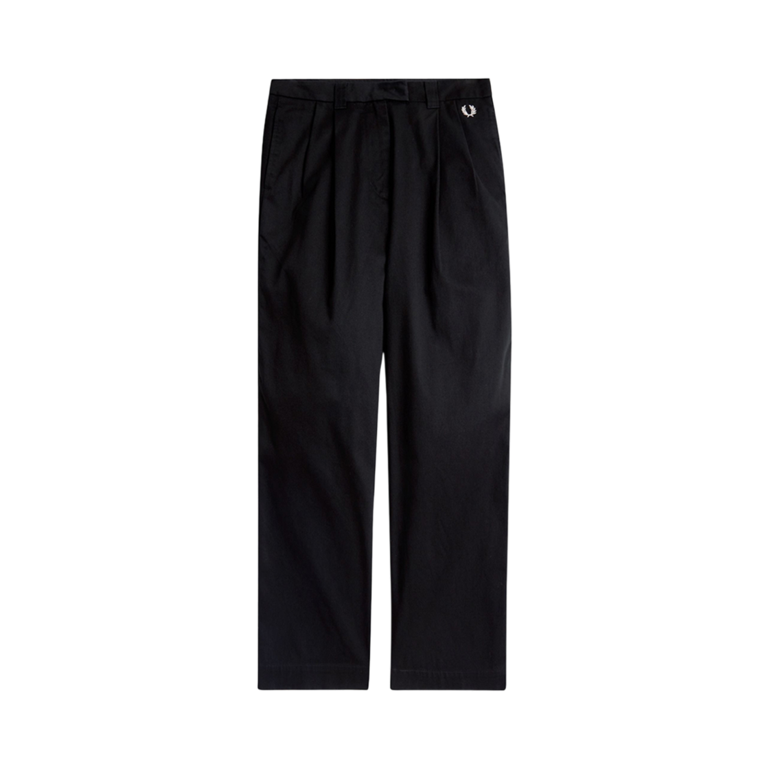AFPF243T104-102 Fred Perry Womens Wide Leg Trousers Black