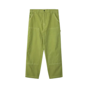 Stussy Stone Washed Canvas Work Pants Lime
