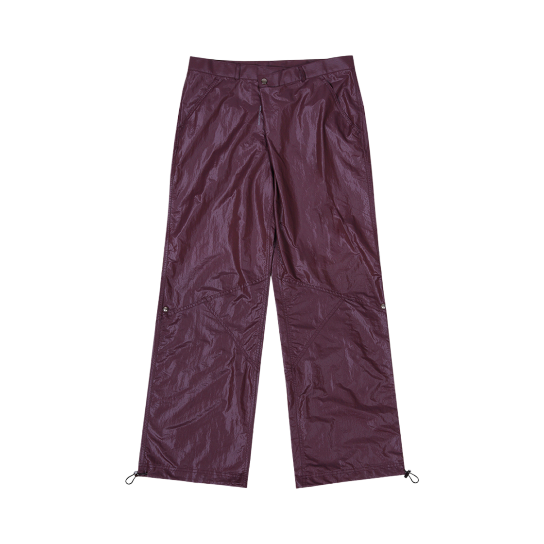 본투윈 컴플렉스 나일론 와이드 팬츠 버건디