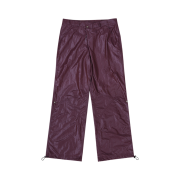 BORN TO WIN Complex Nylon Wide Pants Burgundy
