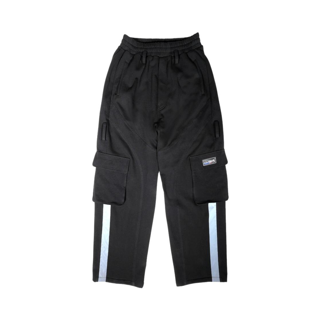 씨비전 바이 씨에스씨 리플렉티브 카고 스웻 팬츠 블랙(Civision by CSC Reflective Cargo Sweat Pants Black)