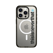 Casetify x Thisisneverthat iPhone Black T-Logo MagSafe Impact Case Clear Black