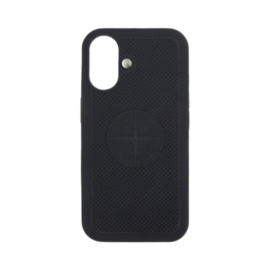 K1S1595000-06S0209-V0062 Stone Island 9500006 Rubberised Silicone Case iPhone 16 Lead Grey - 25SS