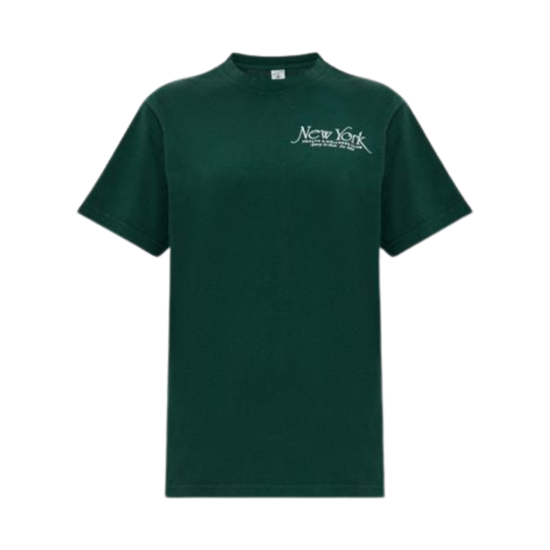TO043606034GR Sporty & Rich H&W Club Crest T-Shirt Green