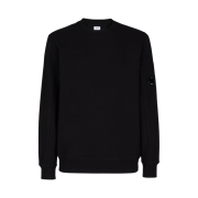 C.P. Company Diagonal Raised Fleece Sweatshirt Black - 22FW