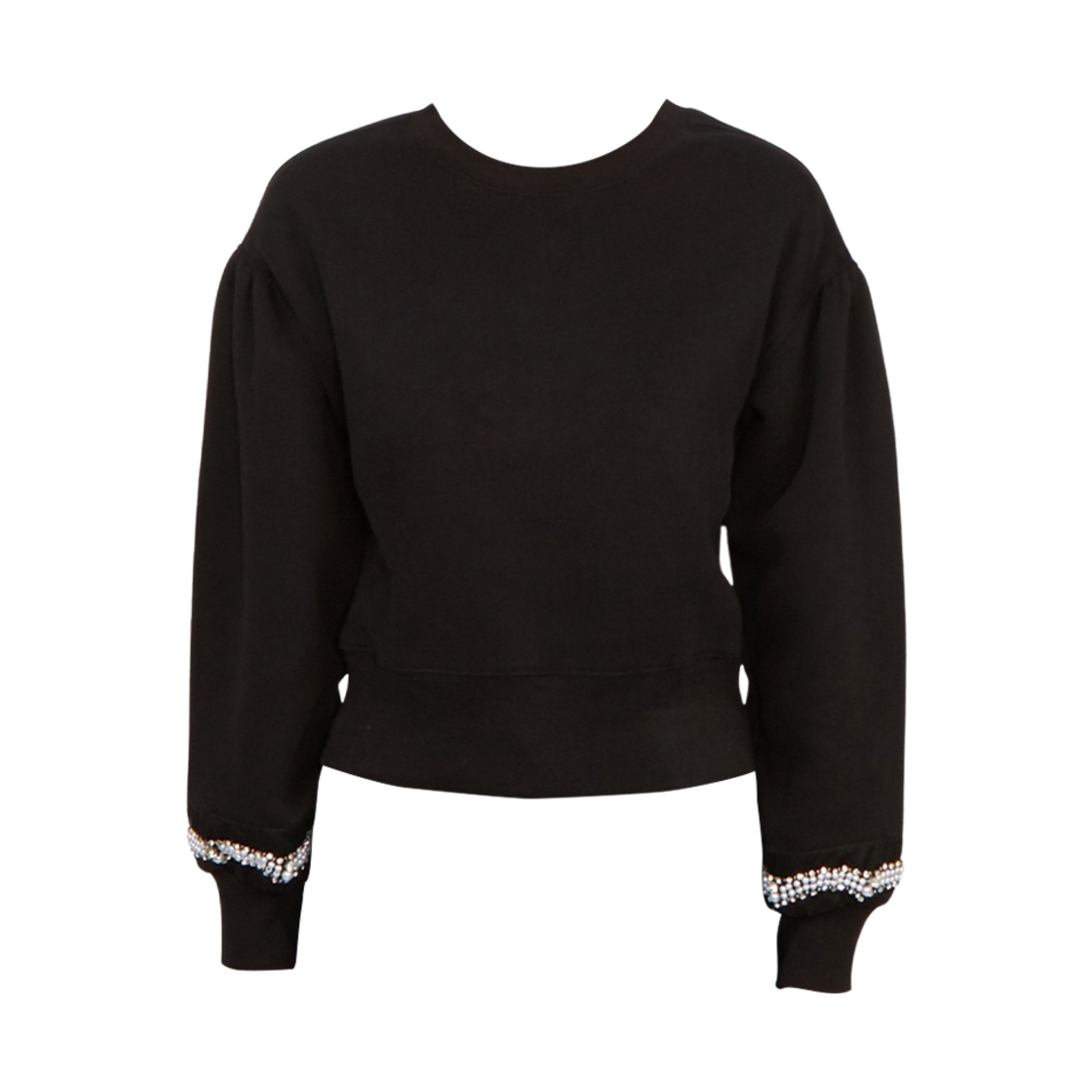 WM061Z (W) All Saints Robin Pearl Sweatshirt Black