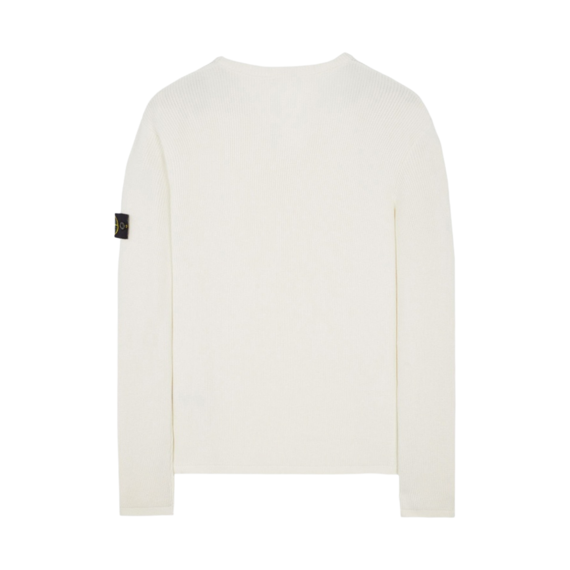 스톤 아일랜드 507D8 립드 소프트 코튼 크루넥 니트 내츄럴 화이트 - 23SS(Stone Island 507D8 Ribbed Soft Cotton Crewneck Knit Natural White - 23SS) - 2