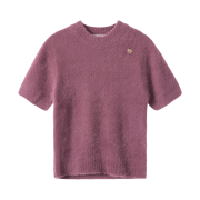 En Or Women Hairy Knit Top Pink