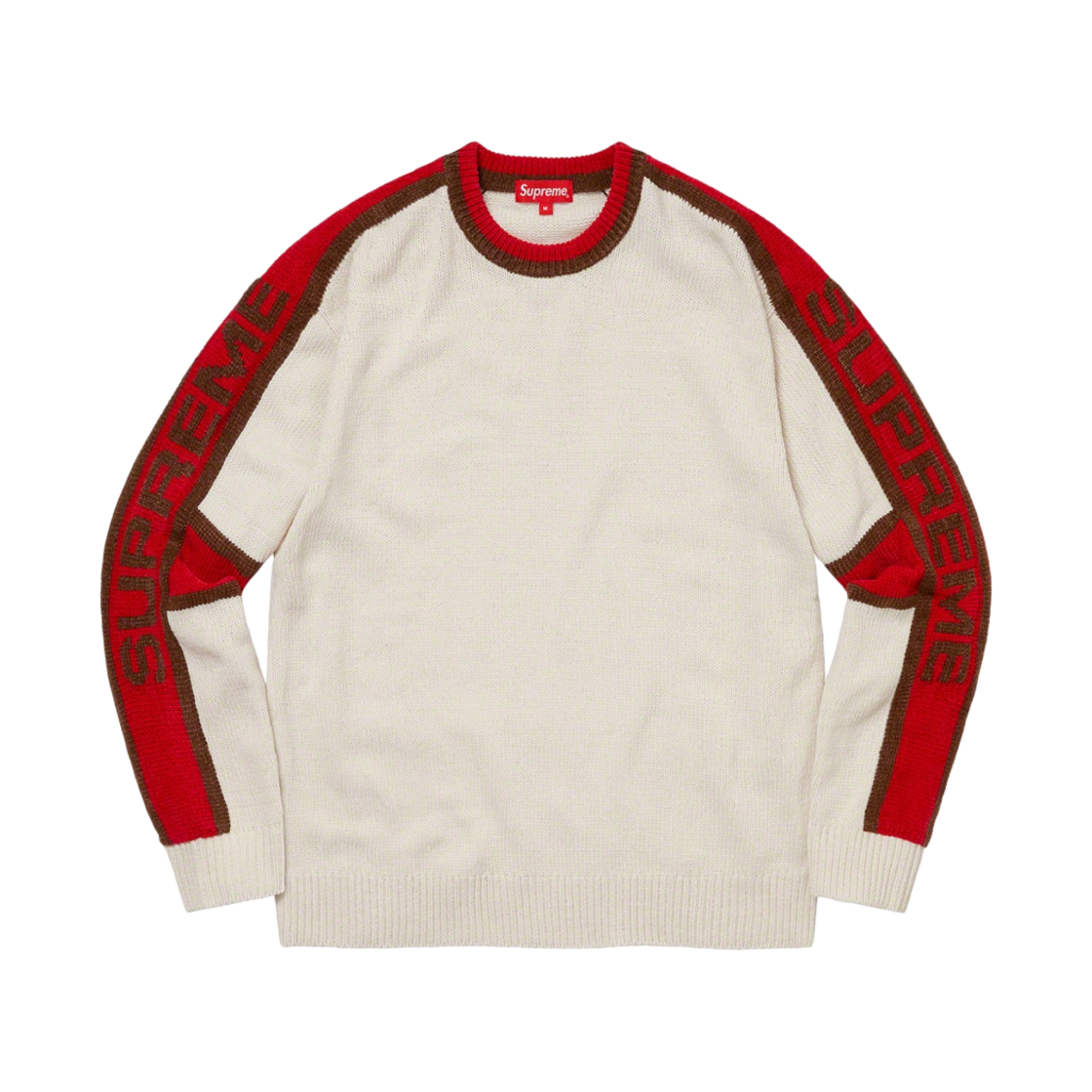 슈프림 스트라이프 셔닐 스웨터 화이트 - 22FW(Supreme Stripe Chenille Sweater White - 22FW) - 1