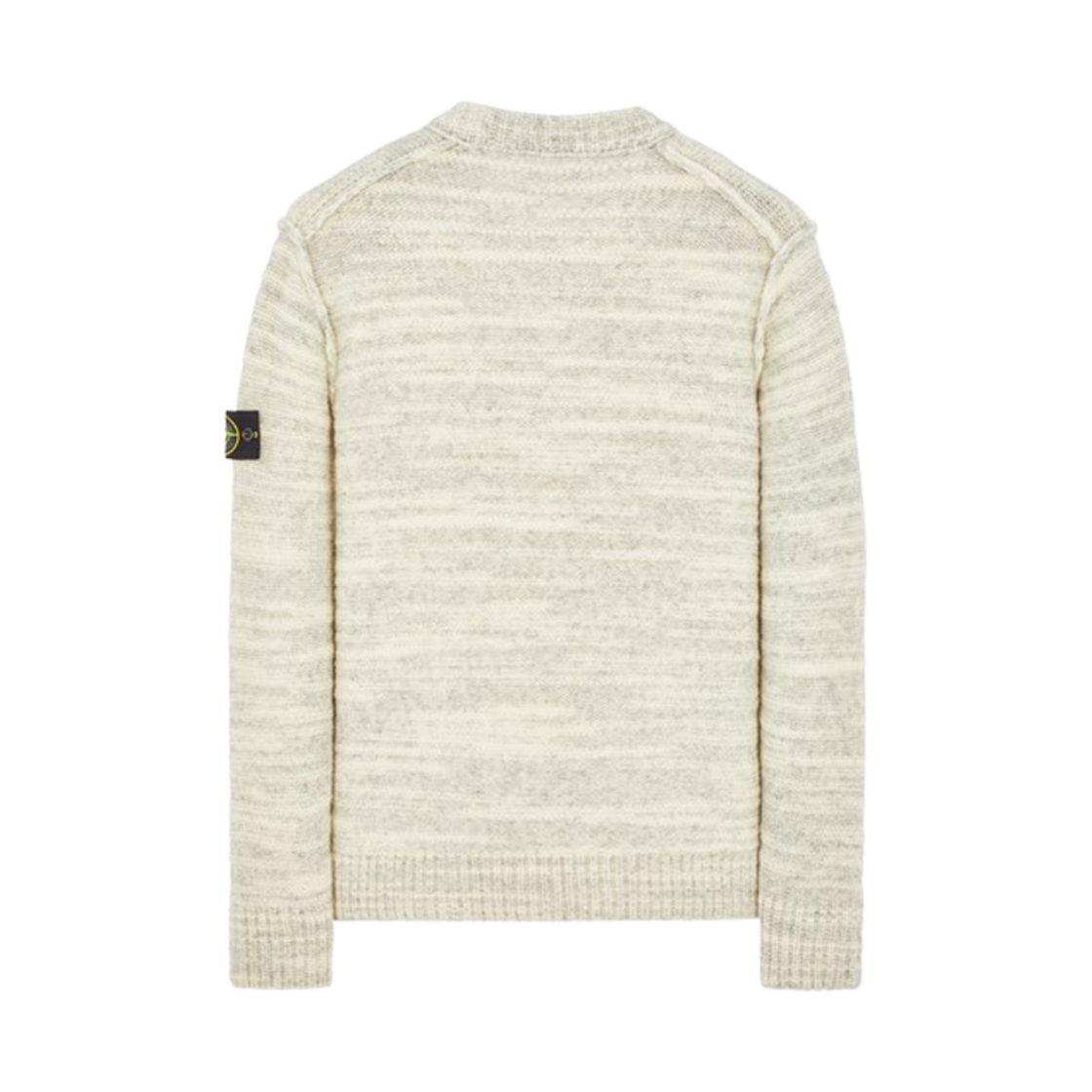 스톤 아일랜드 532D3 투톤 울 나일론 얀 크루넥 니트 스투코 - 23FW(Stone Island 532D3 Two-Tone Wool Nylon Yarn Crewneck Knit Stucco - 23FW) - 2