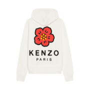 Kenzo Boke Flower Oversized Hoodie Off White