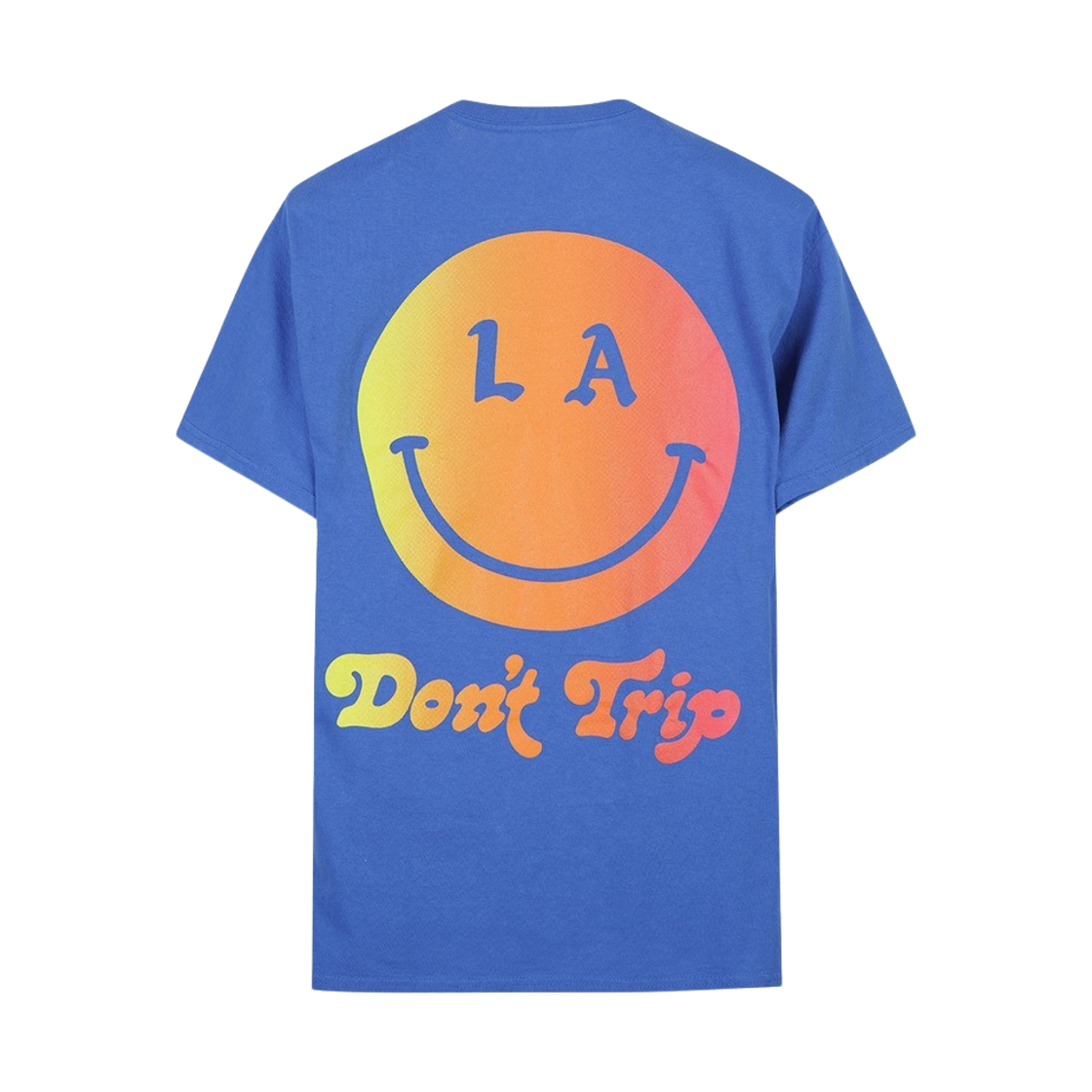 프리앤이지 비 해피 LA SS 티셔츠 블루(Free & Easy Be Happy LA SS T-Shirt Blue)