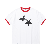 CAVISH Twin Star Ringer SS Tee White