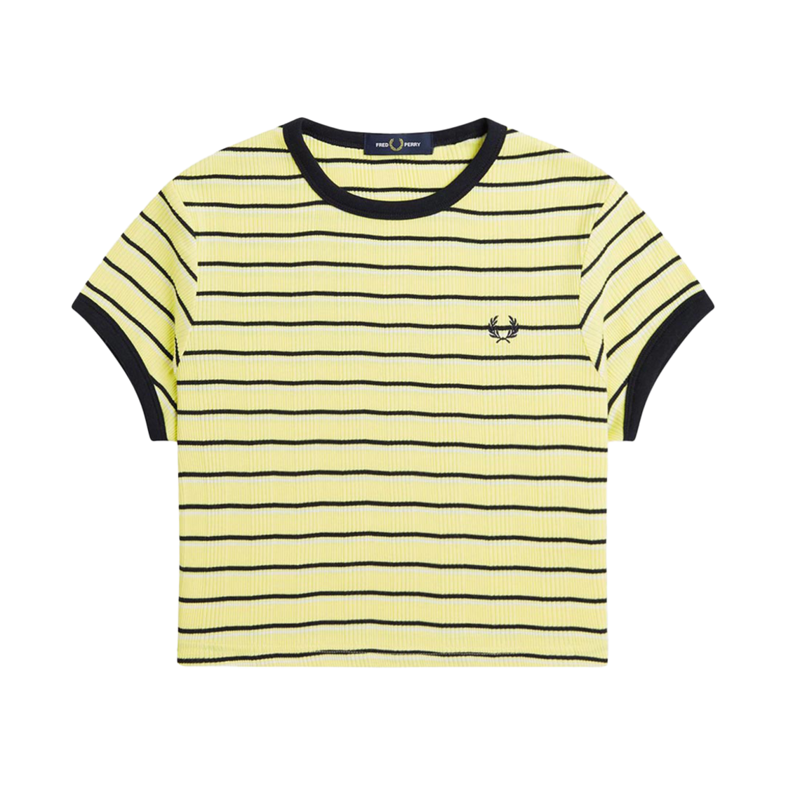 프레드페리 우먼스 스트라이프 립 티셔츠 챔피언스골드