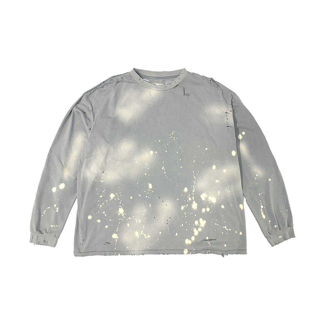 홈리스 페인티드 빈티지 롱슬리브 티셔츠 워시드 그레이(Hommless Painted VTG LS Tee Washed Grey)