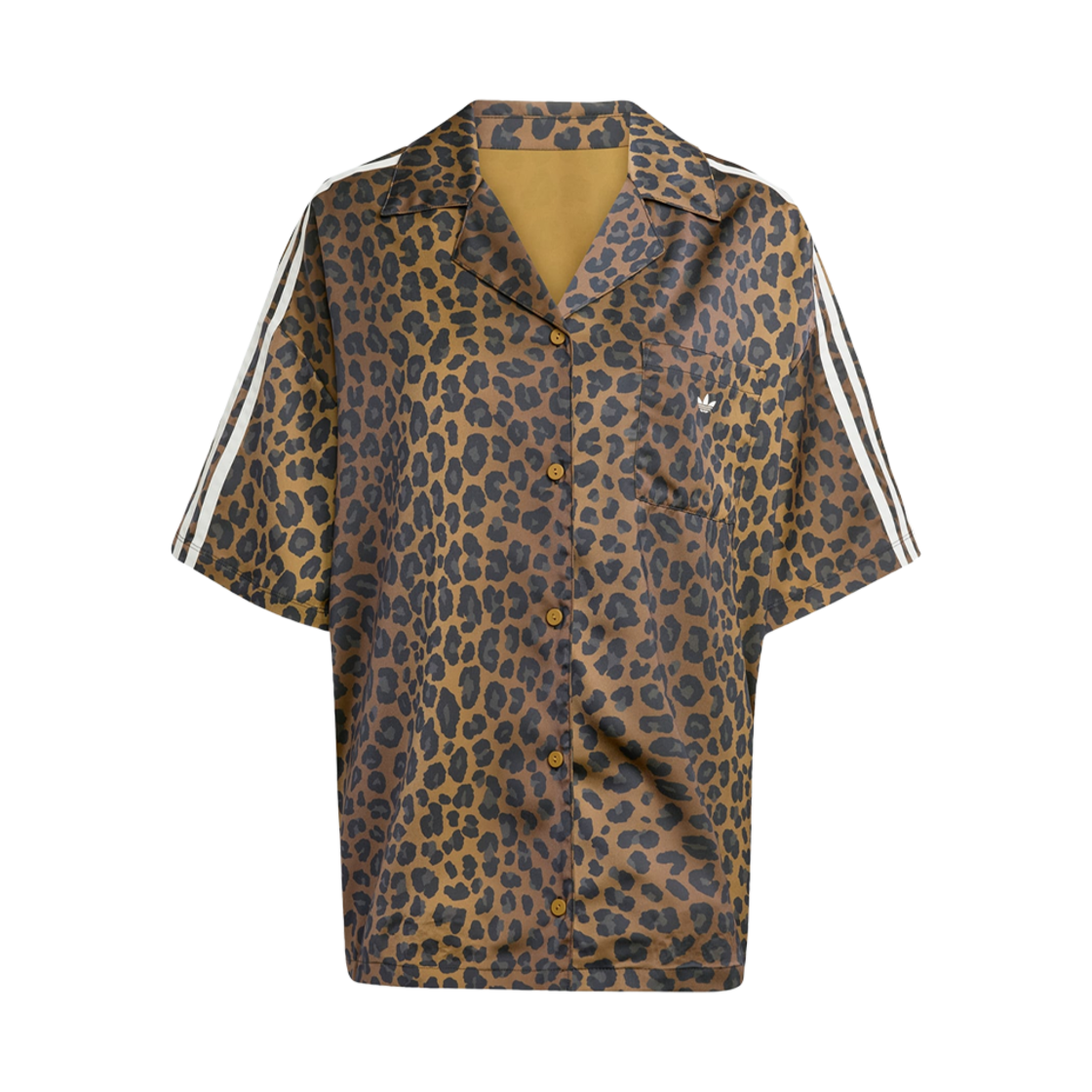 (W) 아디다스 오리지널스 사틴 셔츠 브론즈 스트라타 - KR 사이즈