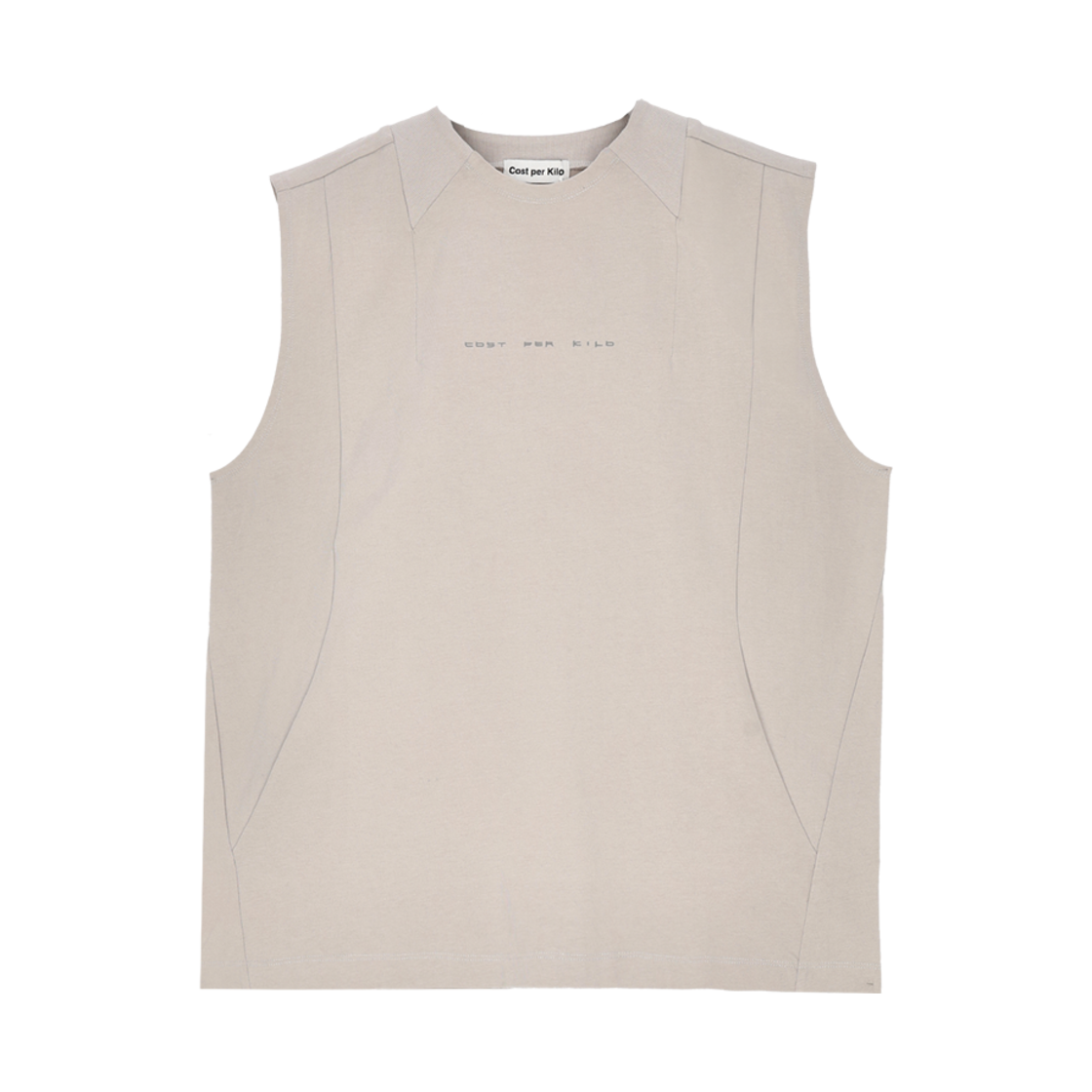 CK25SSTS15_GR Cost Per Kilo Crew Neck Sleeveless Grey