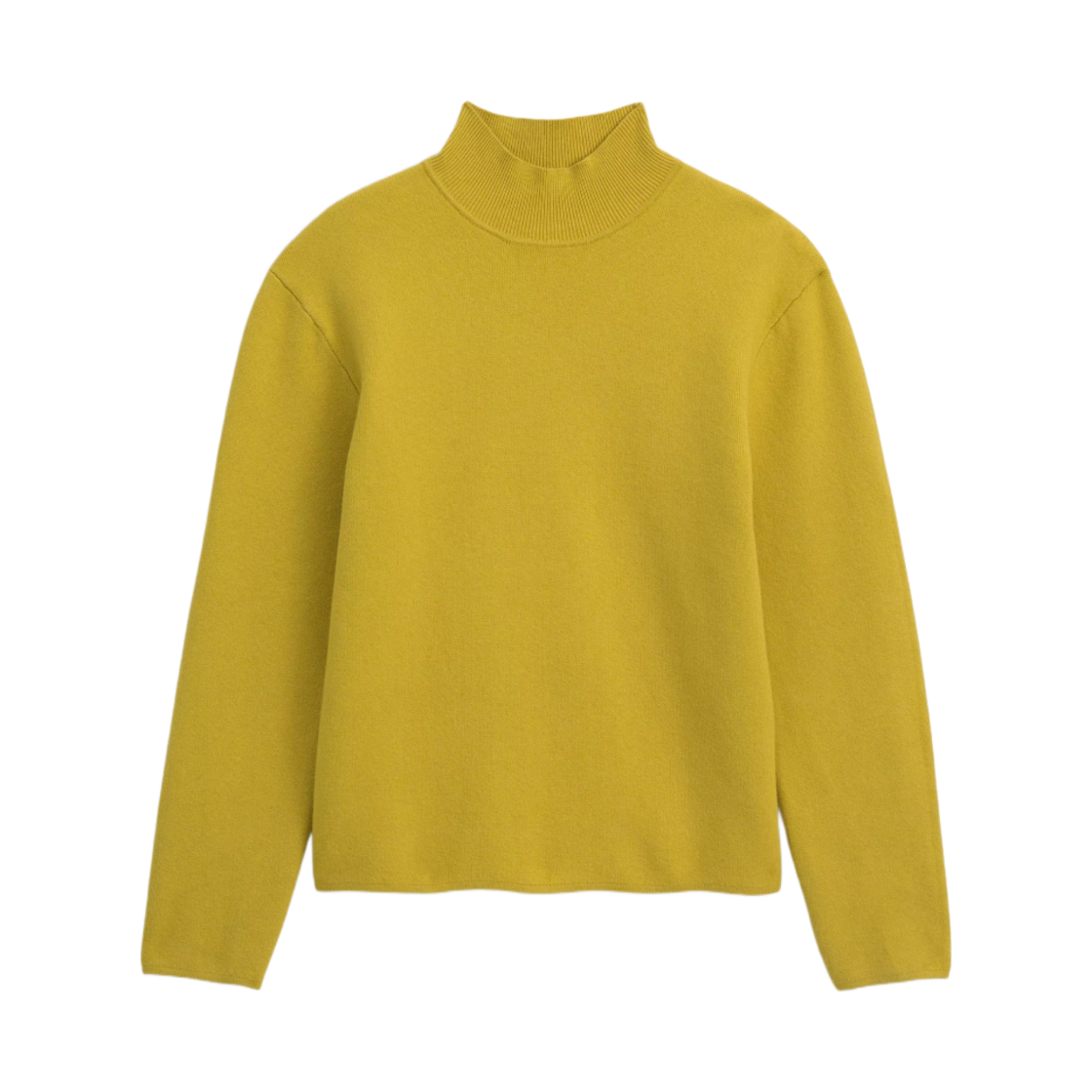 자라 컴팩트 하이 넥 스웨터 머스타드(Zara Compact High Neck Sweater Mustard) - 1