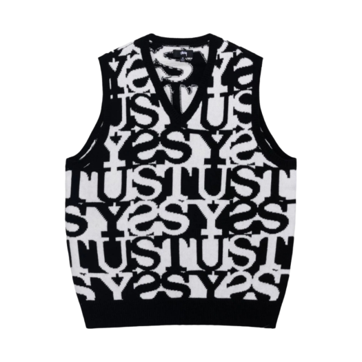 스투시 싸이키델릭 체크 베스트 블랙 | Stussy | KREAM