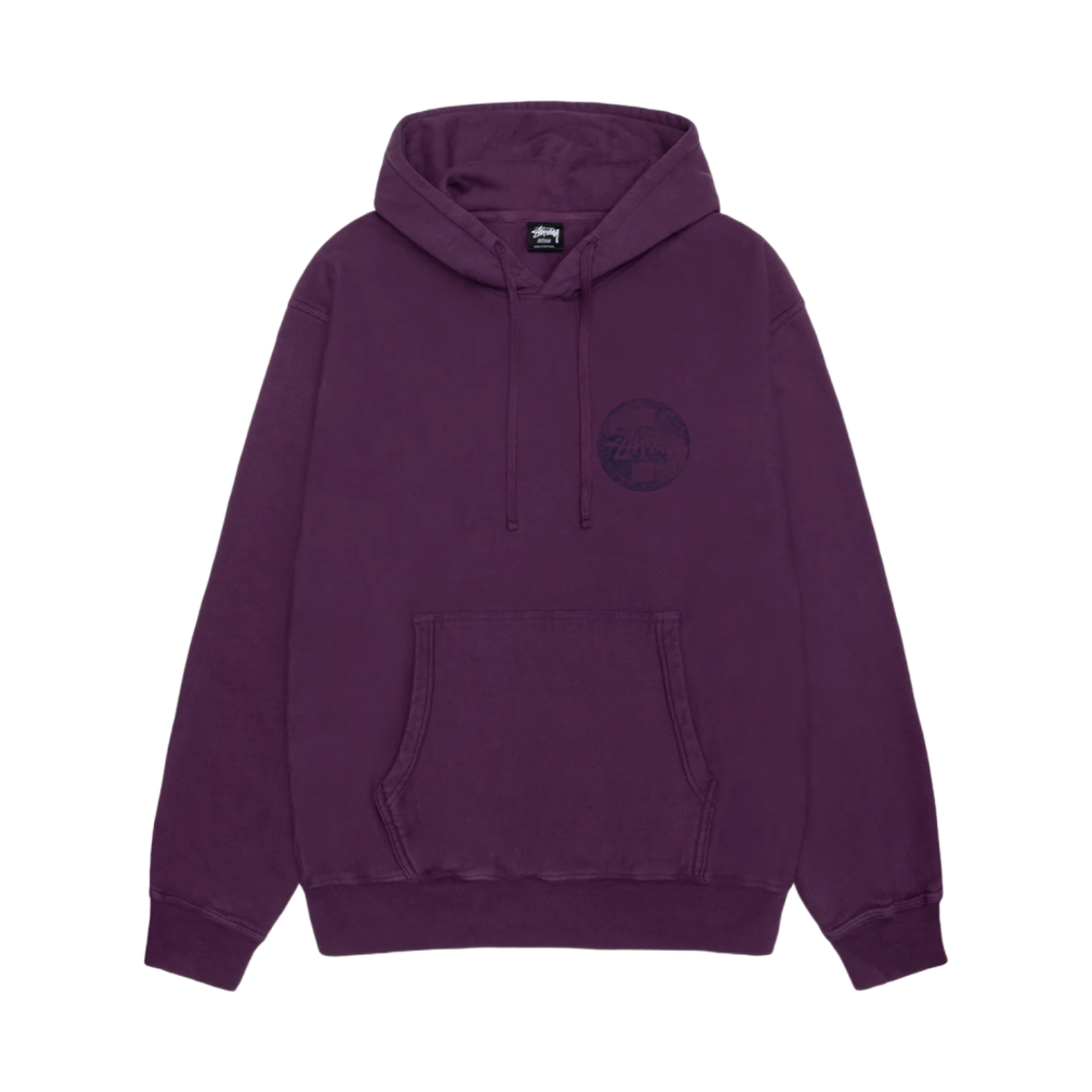 스투시 닷 스탬프 피그먼트 다이드 후드 퍼플(Stussy Dot Stamp Pigment Dyed Hoodie Purple) - 2