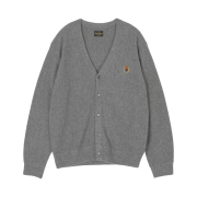 Heritage Floss Crest Wool Cardigan Grey (23FW Ver.)