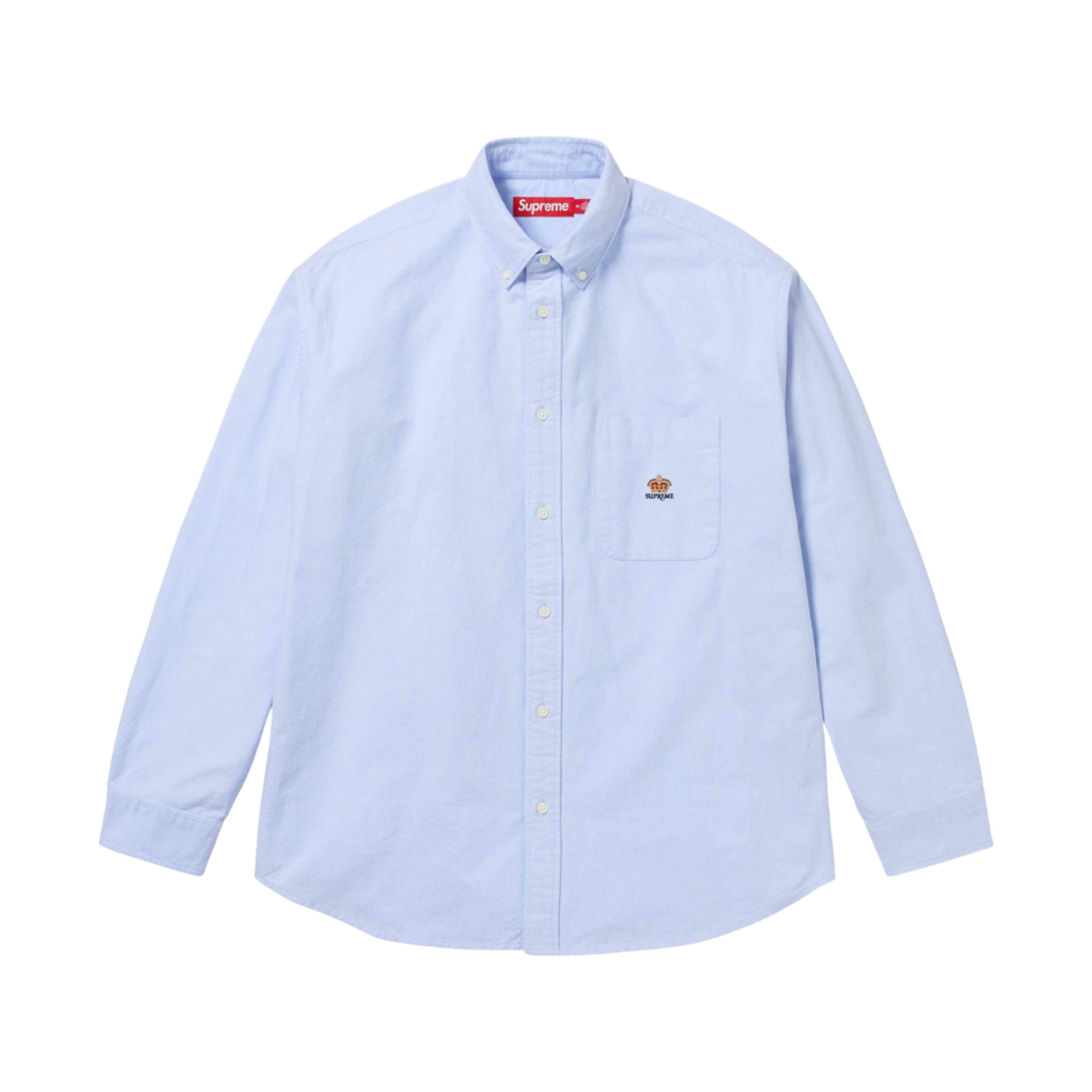 슈프림 루즈 핏 플란넬 옥스포드 셔츠 라이트 블루 - 24FW