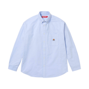 Supreme Loose Fit Flannel Oxford Shirt Light Blue - 24FW