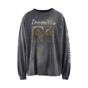 Saint Mxxxxxx Dream War LS T-Shirt Black - 23AW