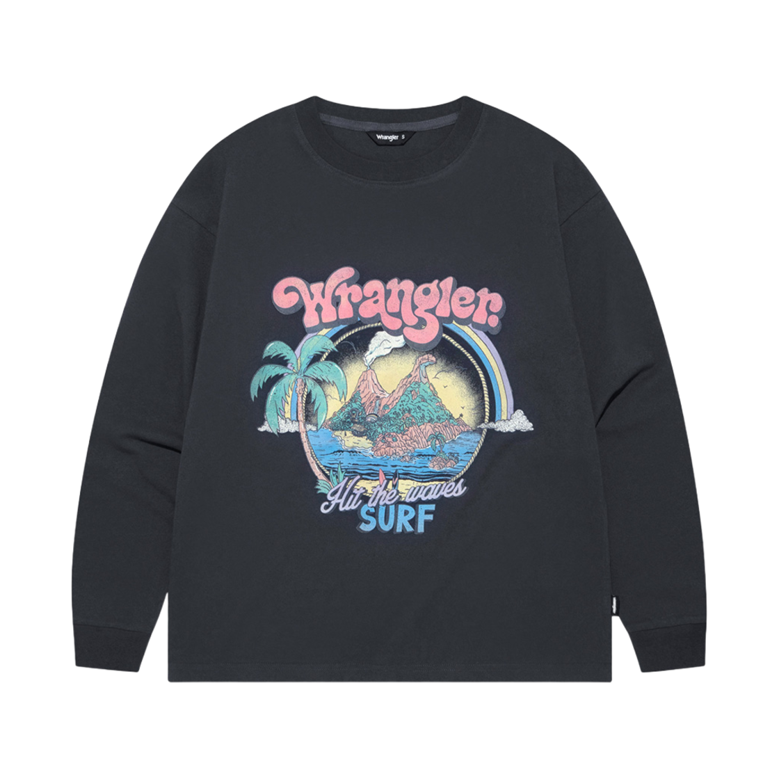 랭글러 (W) 비치 썸머 롱슬리브 차콜(Wrangler (W) Beach Summer Longsleeve T-Shirt Charcoal) - 1