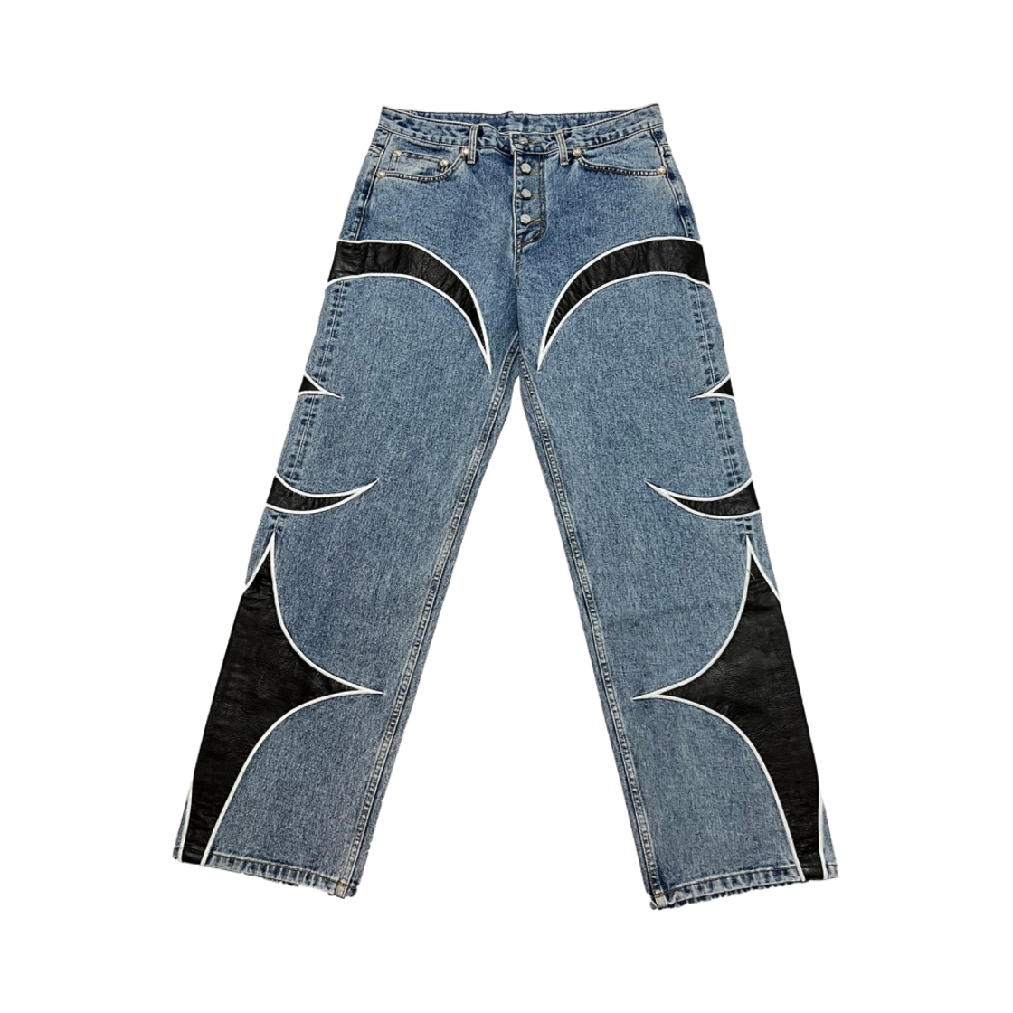 떠그 클럽 레더 워싱 팬츠 데님(Thug Club Leather Washing Pants Denim)