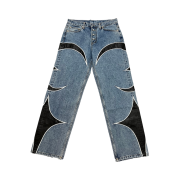 Thug Club Leather Washing Pants Denim