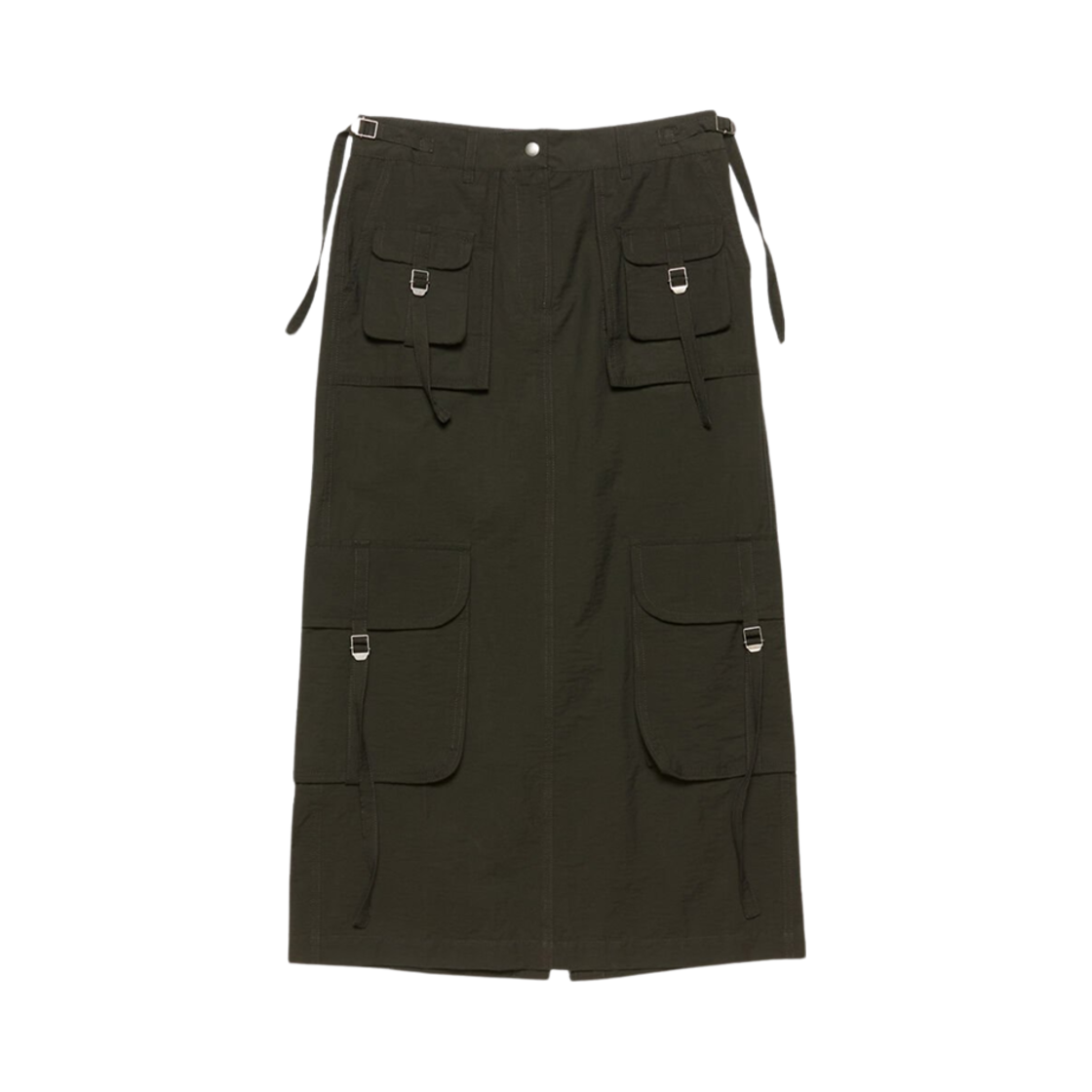 AF0467-AA3 (W) Acne Studios Cargo Skirt Dark Grey
