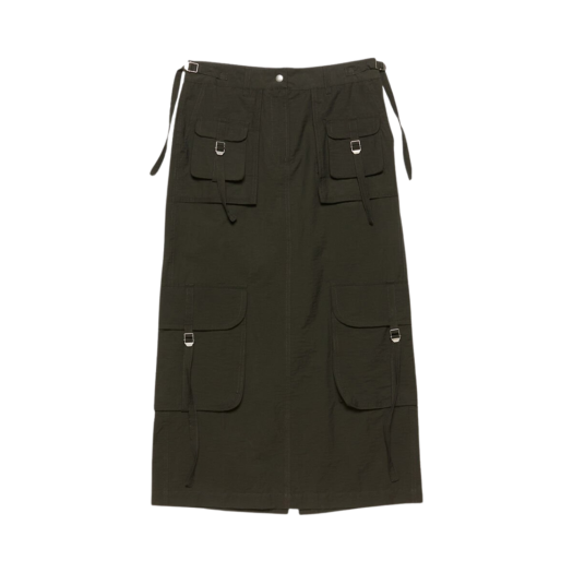 AF0467-AA3 (W) Acne Studios Cargo Skirt Dark Grey