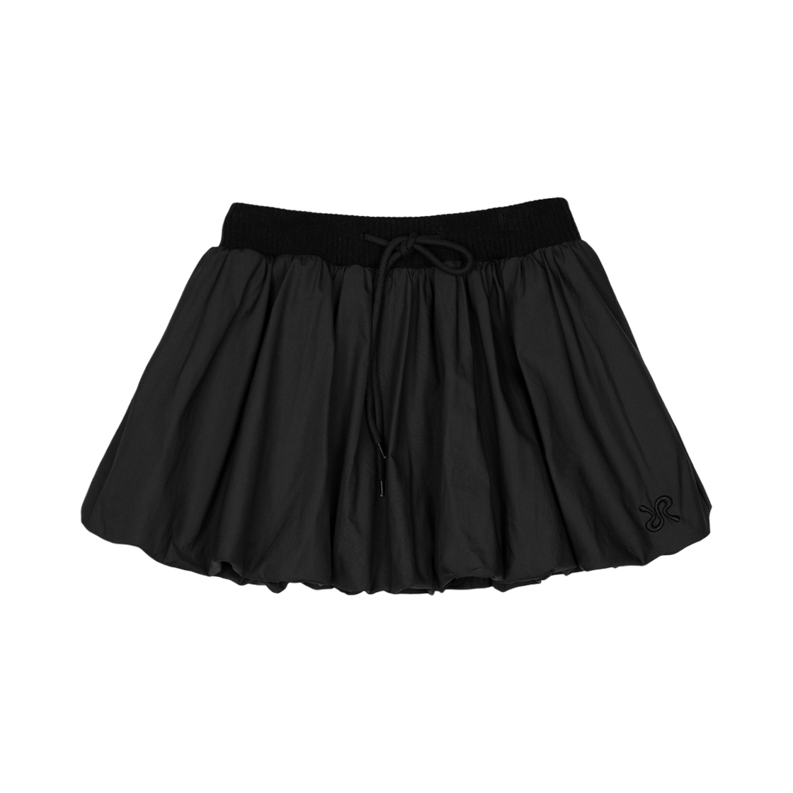 러프넥 벌룬 팬츠 스커트 블랙(Roughneck Balloon Pants Skirt Black)