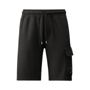 C.P. Company Light Fleece Utility Shorts Black - 24SS
