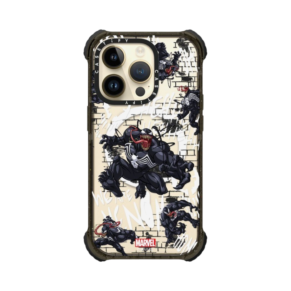케이스티파이 x 마블 아이폰 베놈 패턴 맥세이프 울트라 임팩트 케이스 클리어 블랙(Casetify x Marvel iPhone Venom Pattern Magsafe Ultra Impact Case Clear Black) - 4