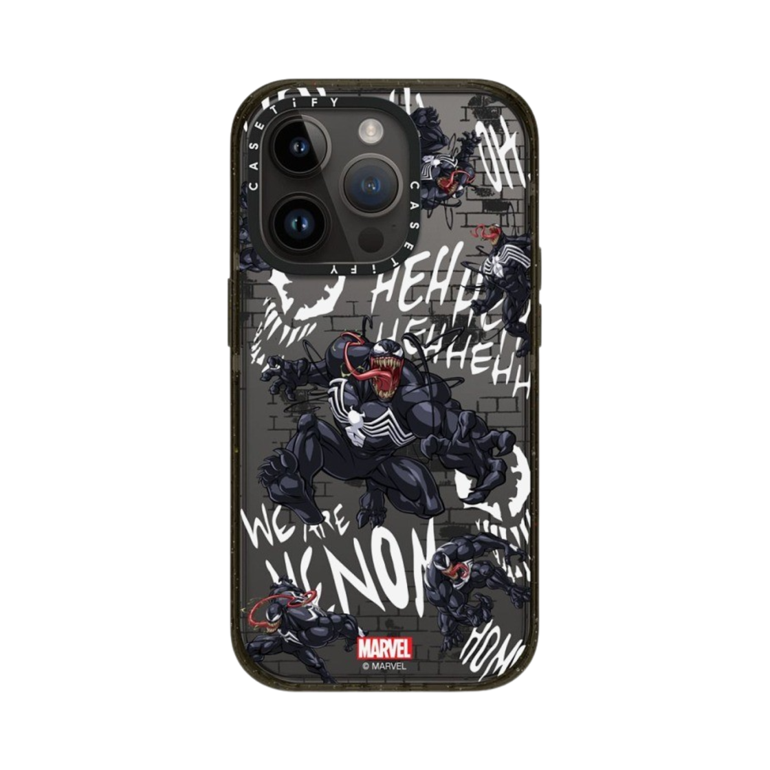 케이스티파이 x 마블 아이폰 베놈 패턴 임팩트 케이스 클리어 블랙(Casetify x Marvel iPhone Venom Pattern Impact Case Clear Black) - 3