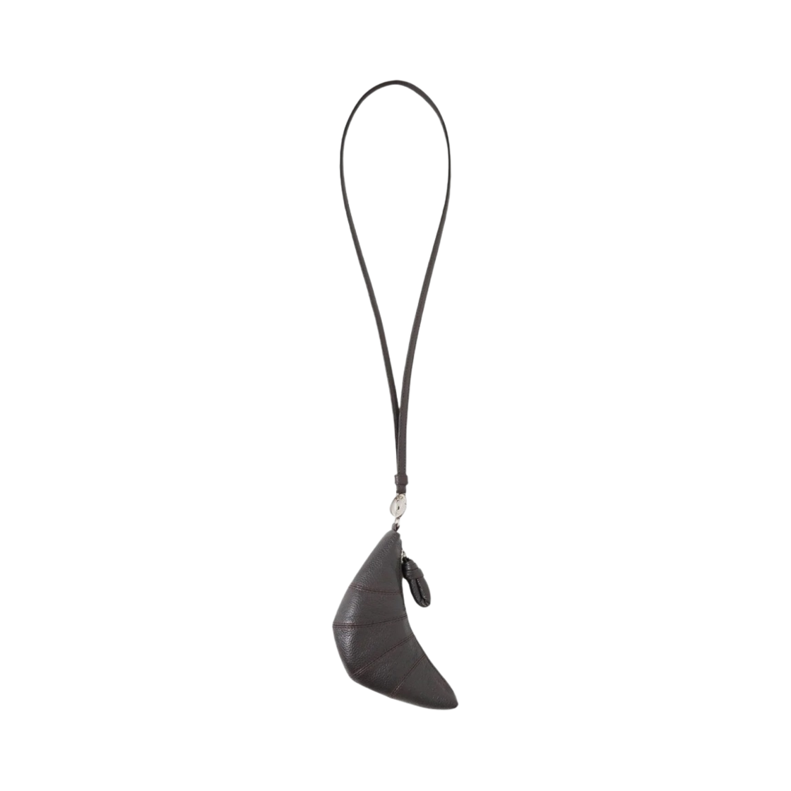 르메르 크루아상 코인 퍼스 네클리스 다크 초콜릿(Lemaire Croissant Coin Purse Necklace Dark Chocolate)