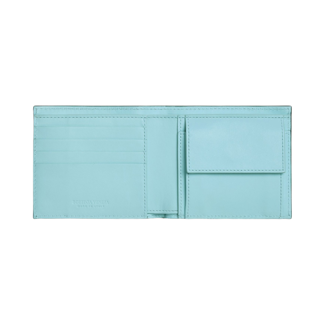 보테가 베네타 인트레치아토 코인 반지갑 잉크웰 페일 블루 | Bottega Veneta | KREAM