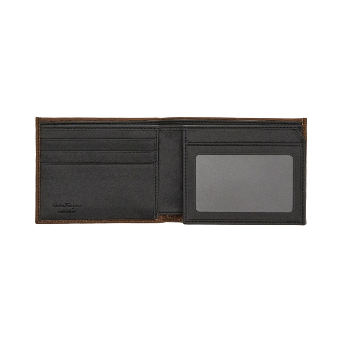 페라가모 ID 윈도우 간치니 지갑 브라운 블랙(Ferragamo ID Window Gancini Wallet Brown Black) - 2